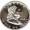 silver franklin halfdollar intaglio