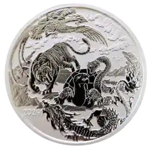 2024 Chinese Myths and Legends 1oz silver Four Guardians