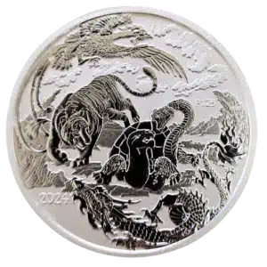2024 Chinese Myths and Legends 1oz silver Four Guardians