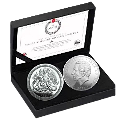 2025 Isle of Man Silver 1oz Angel Proof 2-Coin Set 1 2025 Isle of Man Silver 1oz Angel Proof 2-Coin Set