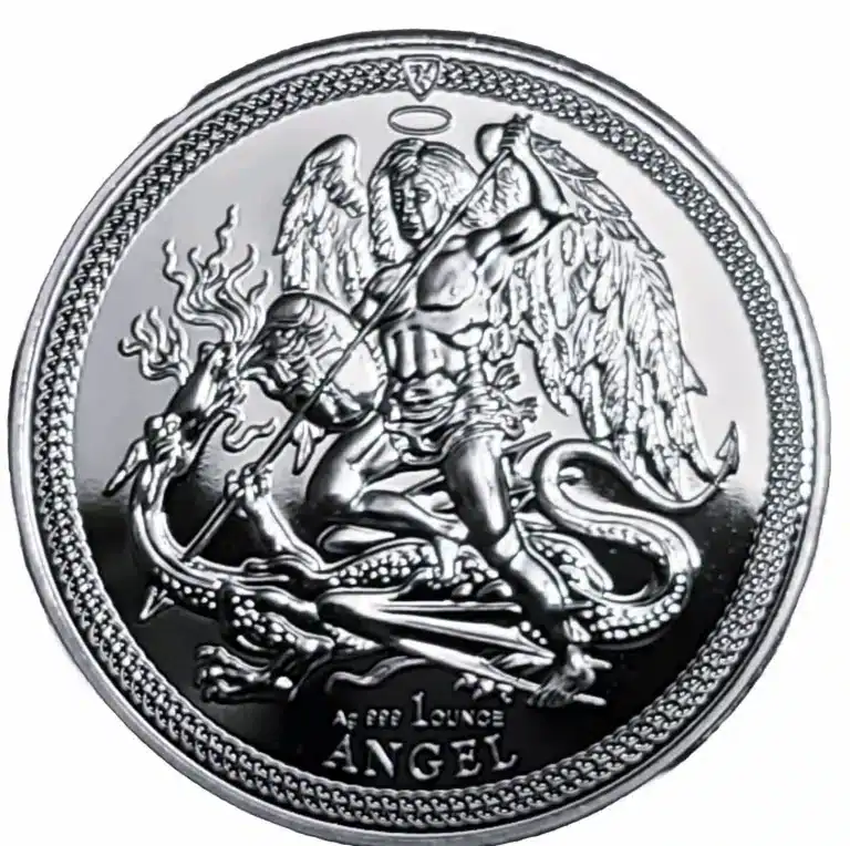 2025 Isle of Man Silver 1oz Angel Proof 2-Coin Set 2 2025 Isle of Man Silver 1oz Angel Proof 2-Coin Set - Image 2
