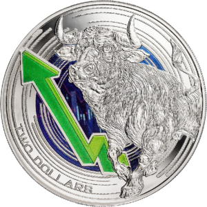 2023 Niue 1 oz Silver Bull and Bear Markets 1$ Coin