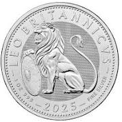 2025 British Lion 1oz Silver Coin .999 fine silver