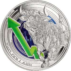 2023 Niue Bull and Bear Markets 1 oz Silver Coin