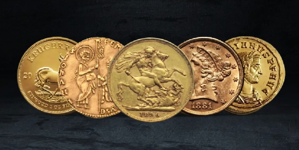 a history of gold coins