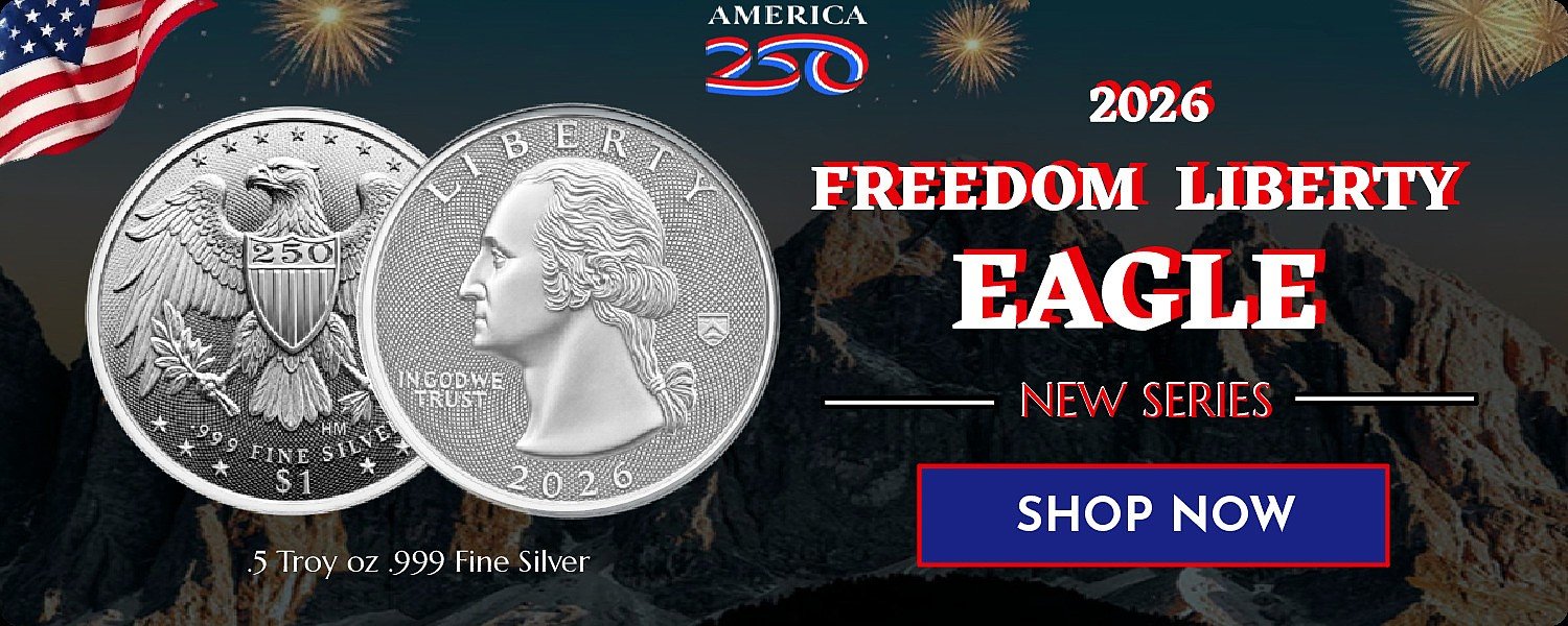 A new silver coin series the freedom Liberty Eagle silver coin