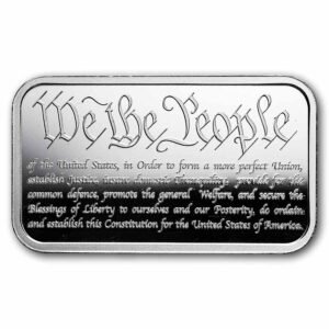 2026 1 oz Silver Bar - American Constitution BU