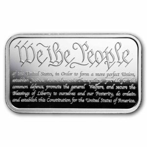 2026 1 oz Silver Bar - American Constitution BU