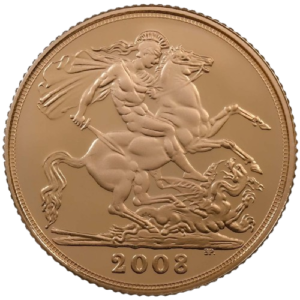 2008 British Half Gold Sovereign Proof Royal Mint