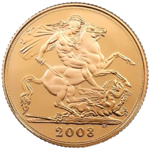 2008 British Half Gold Sovereign Proof Royal Mint