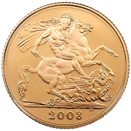2008 British Half Gold Sovereign Proof Royal Mint
