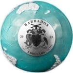 2023 5 blue earth marble frozen 3oz silver sphere coin obverse 150x150 1