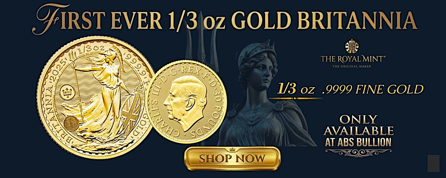 2025 britannia 1 3 ounce gold coin abs bullion 1banner 3