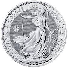 Home 28 2025 UK Britannia 5 oz Silver .999 Fine)