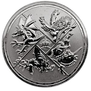2026 UK 2 oz Silver Four Nations Coin Bu .9999